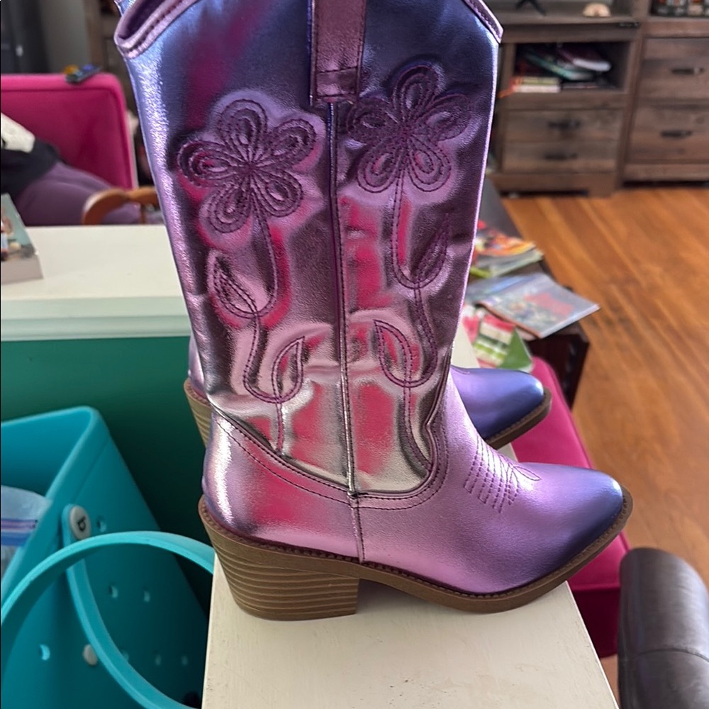 Nordstrom Metallic Pink and Purple Boots